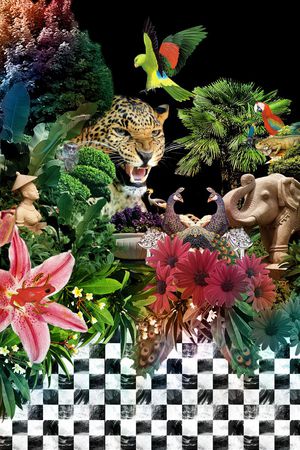 潮流时尚印花华亿平台图片