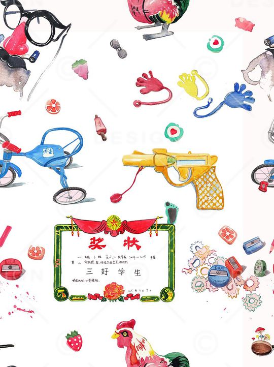 复古印花华亿平台图片