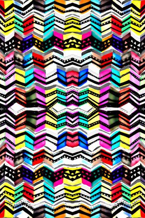 彩色弯曲印花华亿平台图片