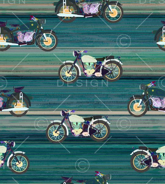 摩托车印花华亿平台图片