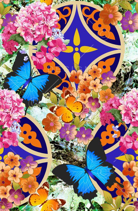 抽象印花华亿平台图片