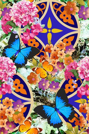 抽象印花华亿平台图片