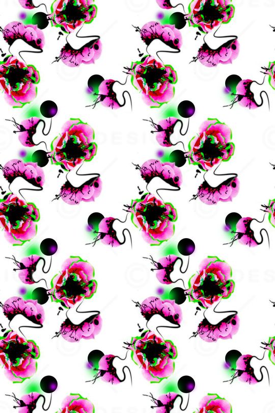 手绘印花华亿平台图片