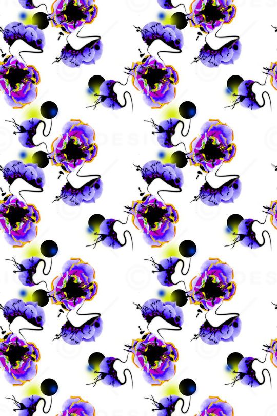 手绘印花华亿平台图片