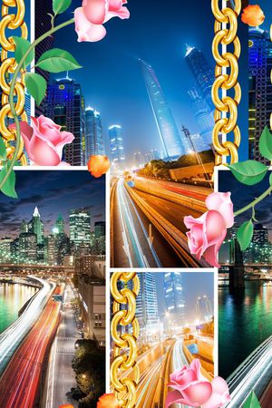 时尚大气印花华亿平台图片