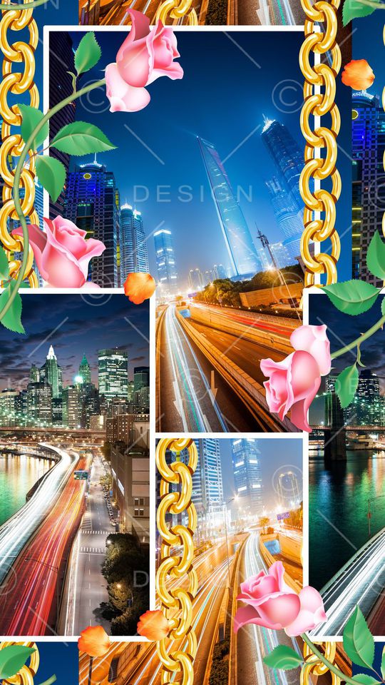 时尚大气印花华亿平台图片