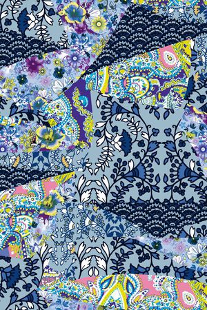 传统花纹印花华亿平台图片