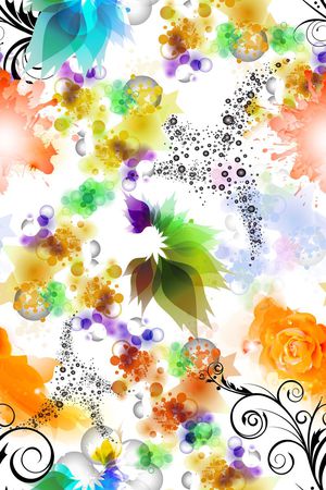 抽象印花华亿平台图片