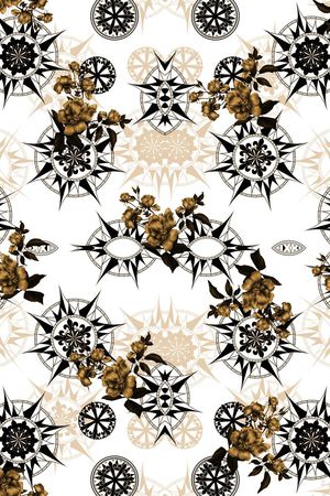 复古印花华亿平台图片