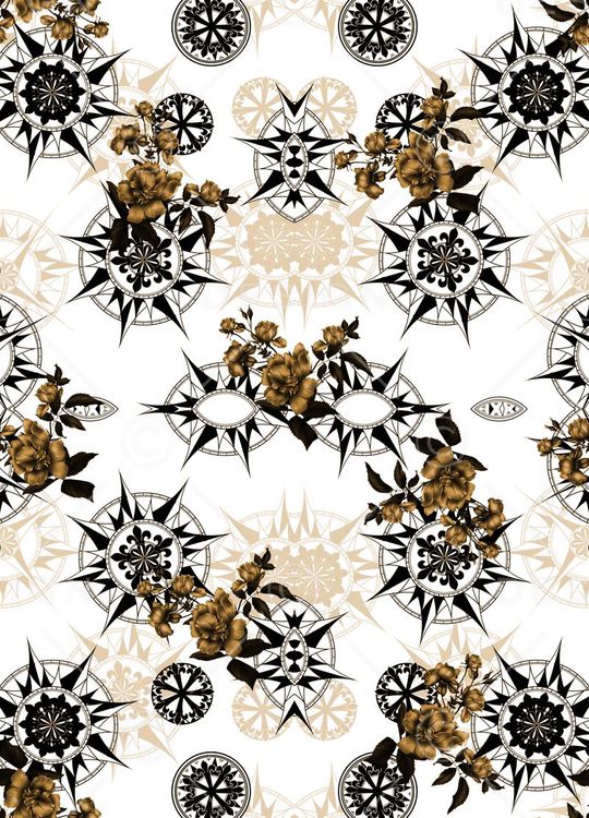 复古印花华亿平台图片