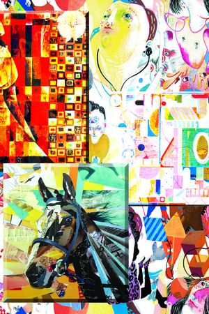 抽象印花华亿平台图片