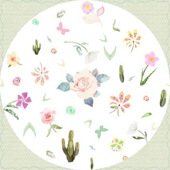 清新印花华亿平台图片