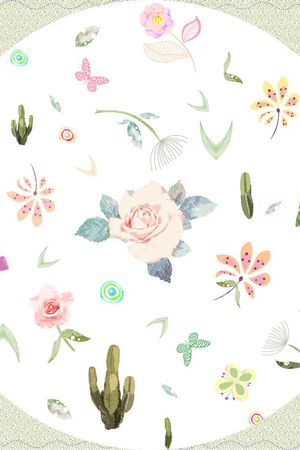 清新印花华亿平台图片