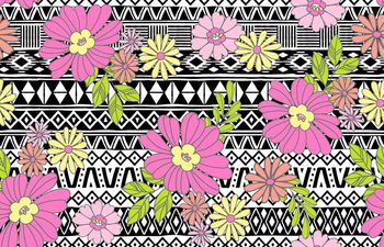 509770-小碎花混搭民族底纹 