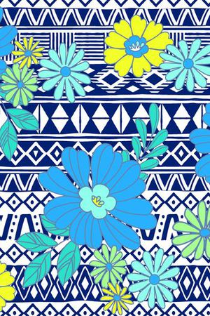 小碎花混搭民族底纹印花华亿平台图片