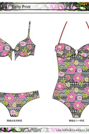 小碎花混搭民族底纹印花华亿平台图片