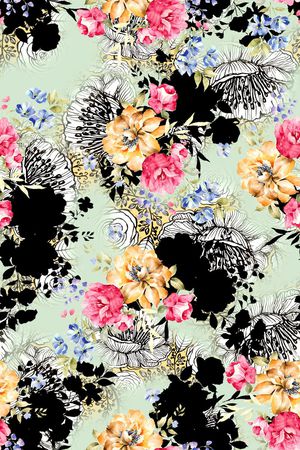 水彩印花华亿平台图片