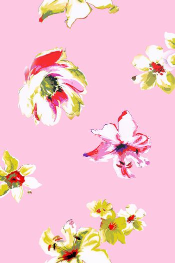 510065-满版欧美风手绘水彩花卉设计