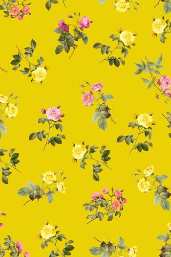 510113-满版数码复古月季蔷薇花花卉设计