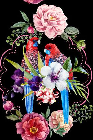 手绘印花华亿平台图片