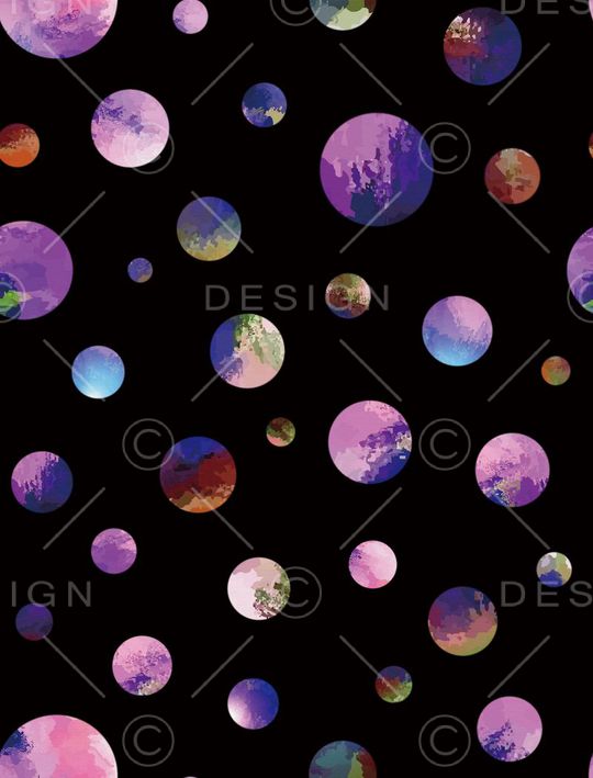 彩色圆印花华亿平台图片