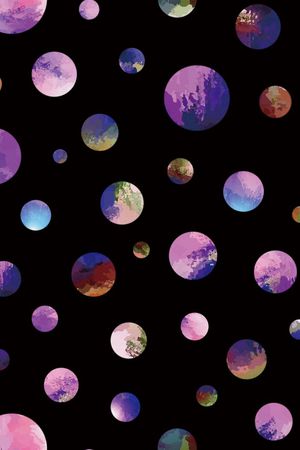 彩色圆印花华亿平台图片