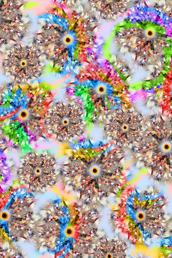 510265-群鱼戏水   抽象结合  