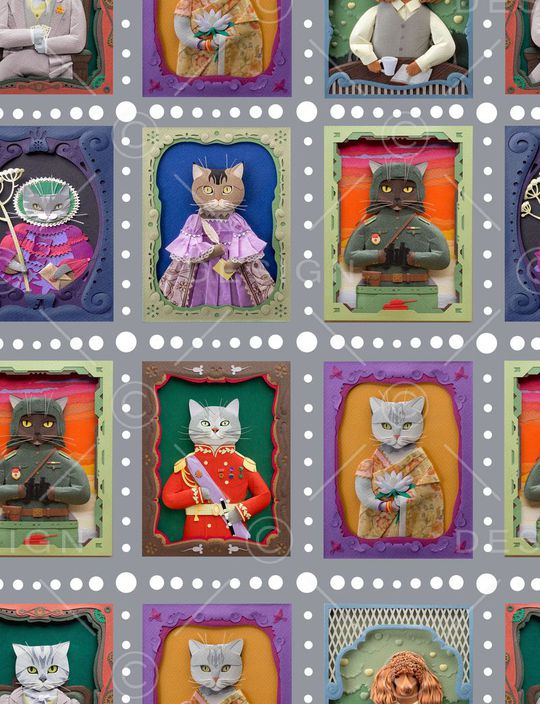 复古印花华亿平台图片