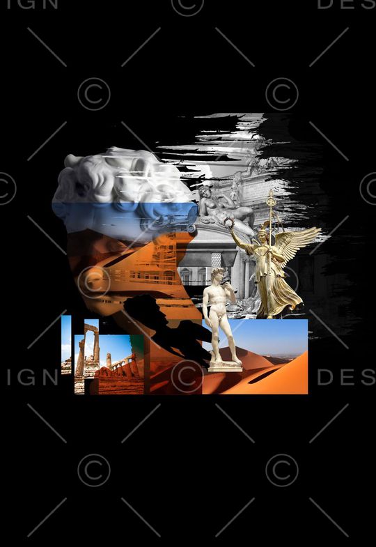 潮流时尚印花华亿平台图片