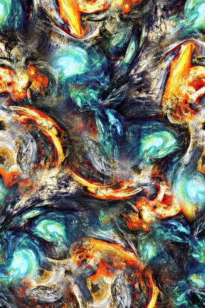 抽象印花华亿平台图片