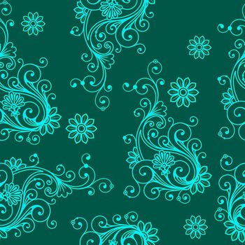 510394-复古 欧式纹样 花卉 服装 面料 