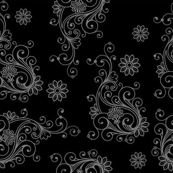 510395-复古 欧式纹样 花卉 服装 面料 