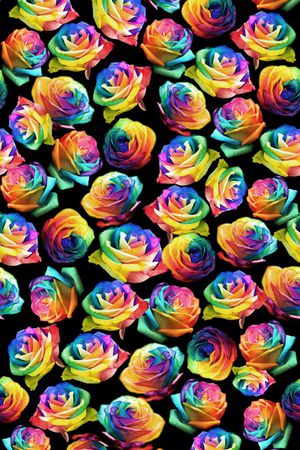 彩色花印花华亿平台图片