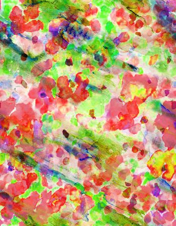 510442-抽象 晕染 花卉  泳装 女装 丝