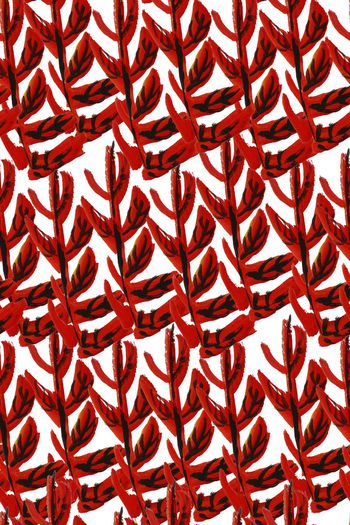 510444-原创纯手绘抽象叶子叶片  时尚流行