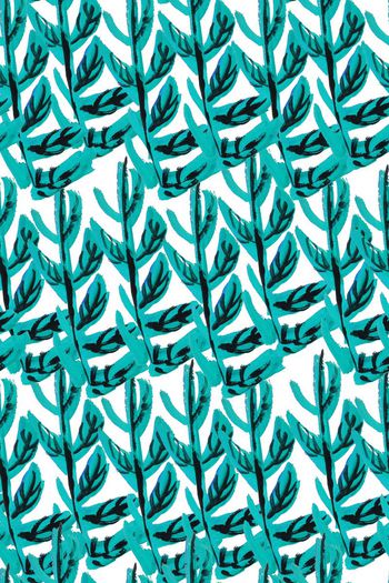 510445-原创纯手绘抽象叶子叶片  时尚流行