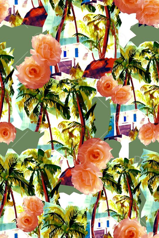 水彩印花华亿平台图片