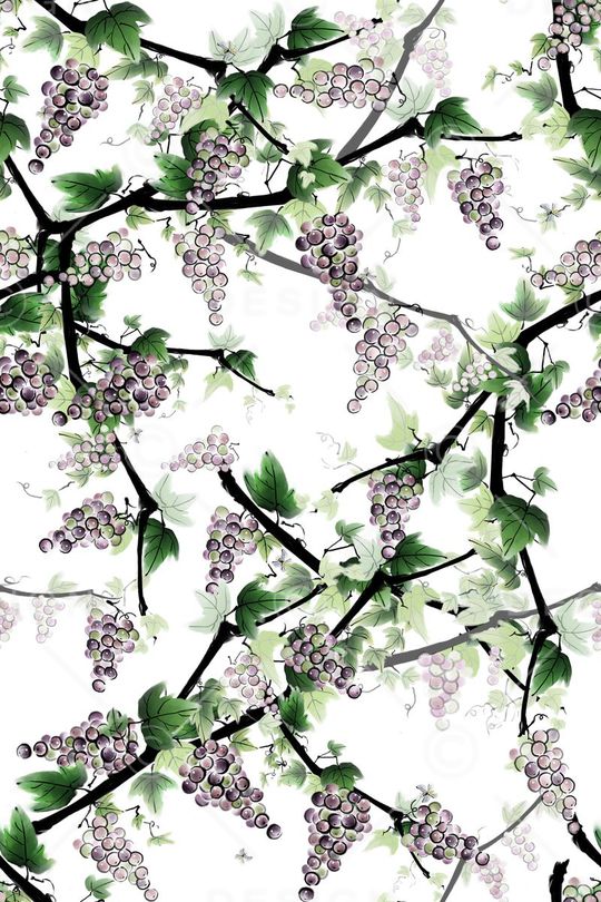 水墨印花华亿平台图片