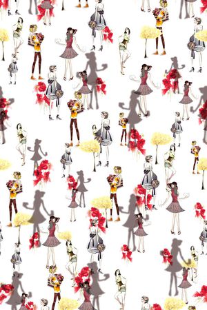 小清新印花华亿平台图片