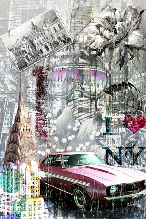 复古印花华亿平台图片