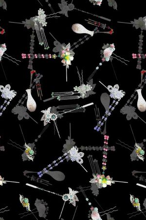 复古印花华亿平台图片