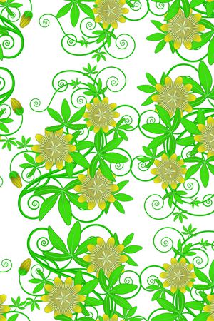 传统花卉印花华亿平台图片