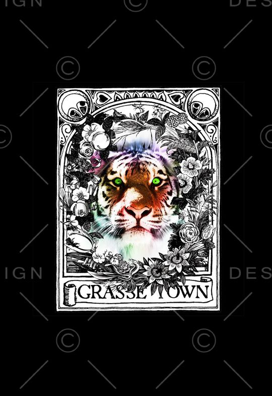 潮流时尚印花华亿平台图片