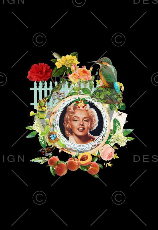 潮流定位女装印花华亿平台图片