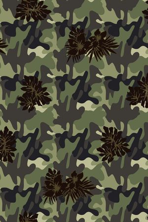 军装迷彩印花华亿平台图片