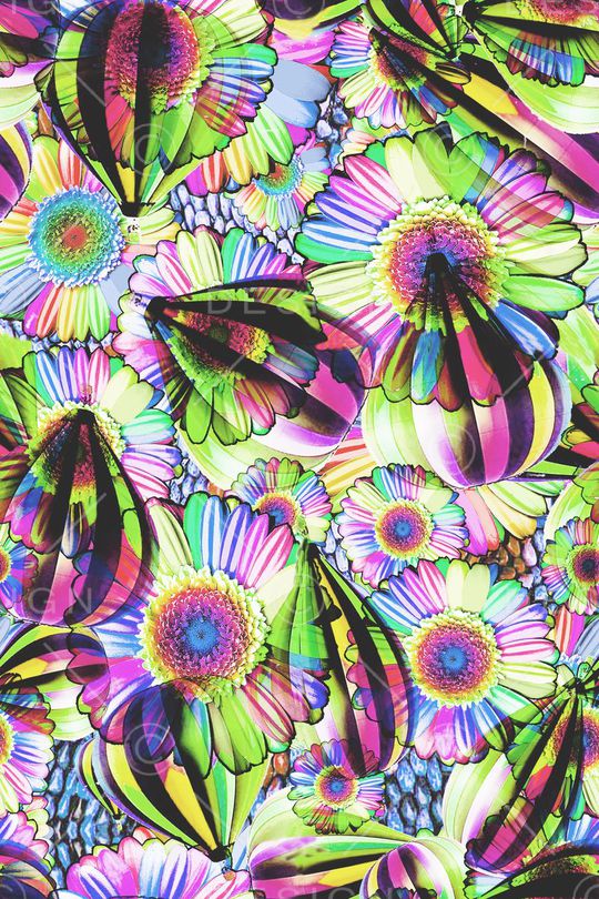 彩色热气球印花华亿平台图片