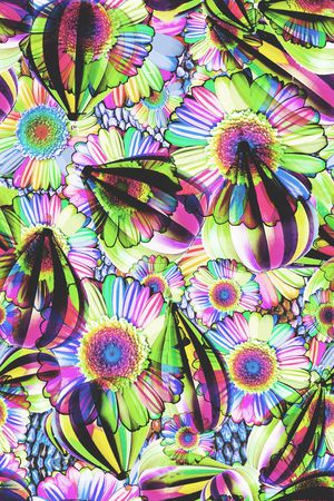 彩色热气球印花华亿平台图片