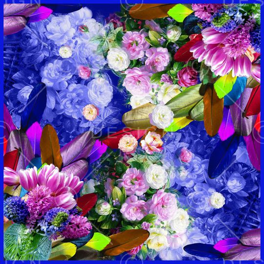 油画风印花华亿平台图片