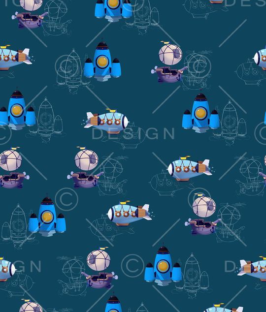 宇宙飞船印花华亿平台图片