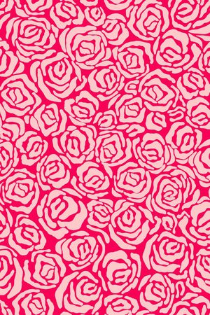 色块玫瑰花印花华亿平台图片